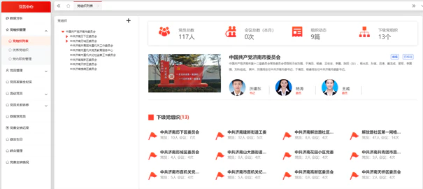 AI智慧党建-智慧党建中党组织管理包含哪些方面？